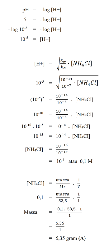 Contoh Soal Dan Pembahasan Hidrolisis Garam Chemistry Is Fun