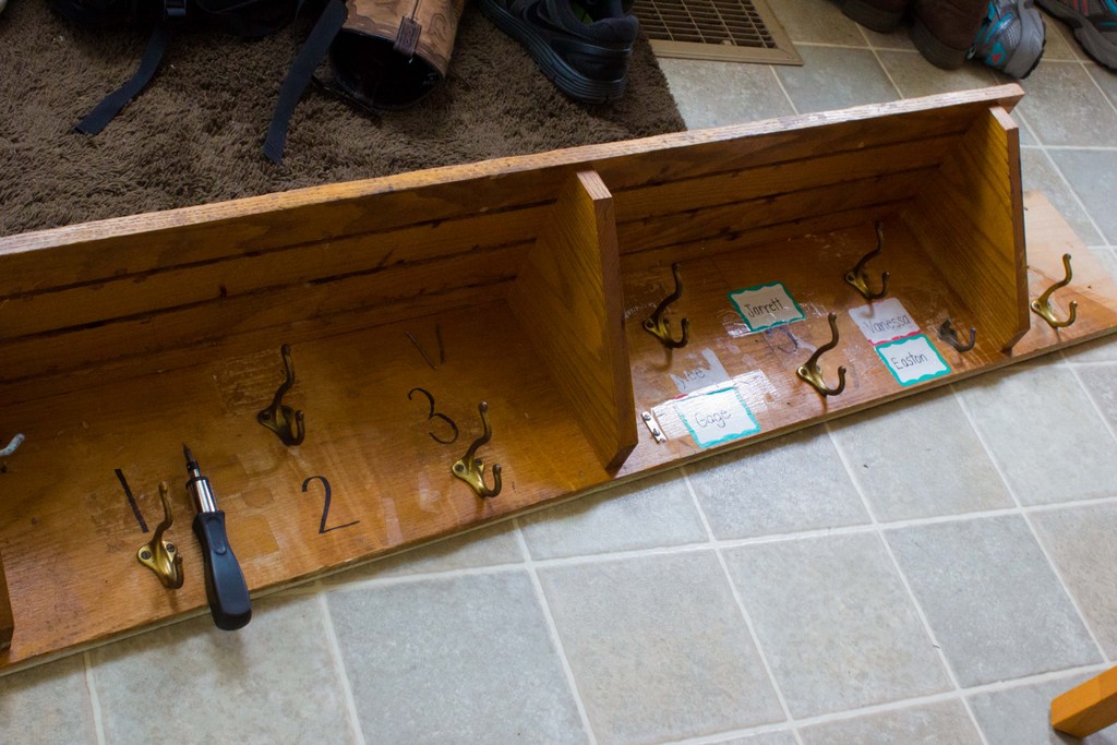 Reclaimed Oak Coat Rack Dykestrom Doings