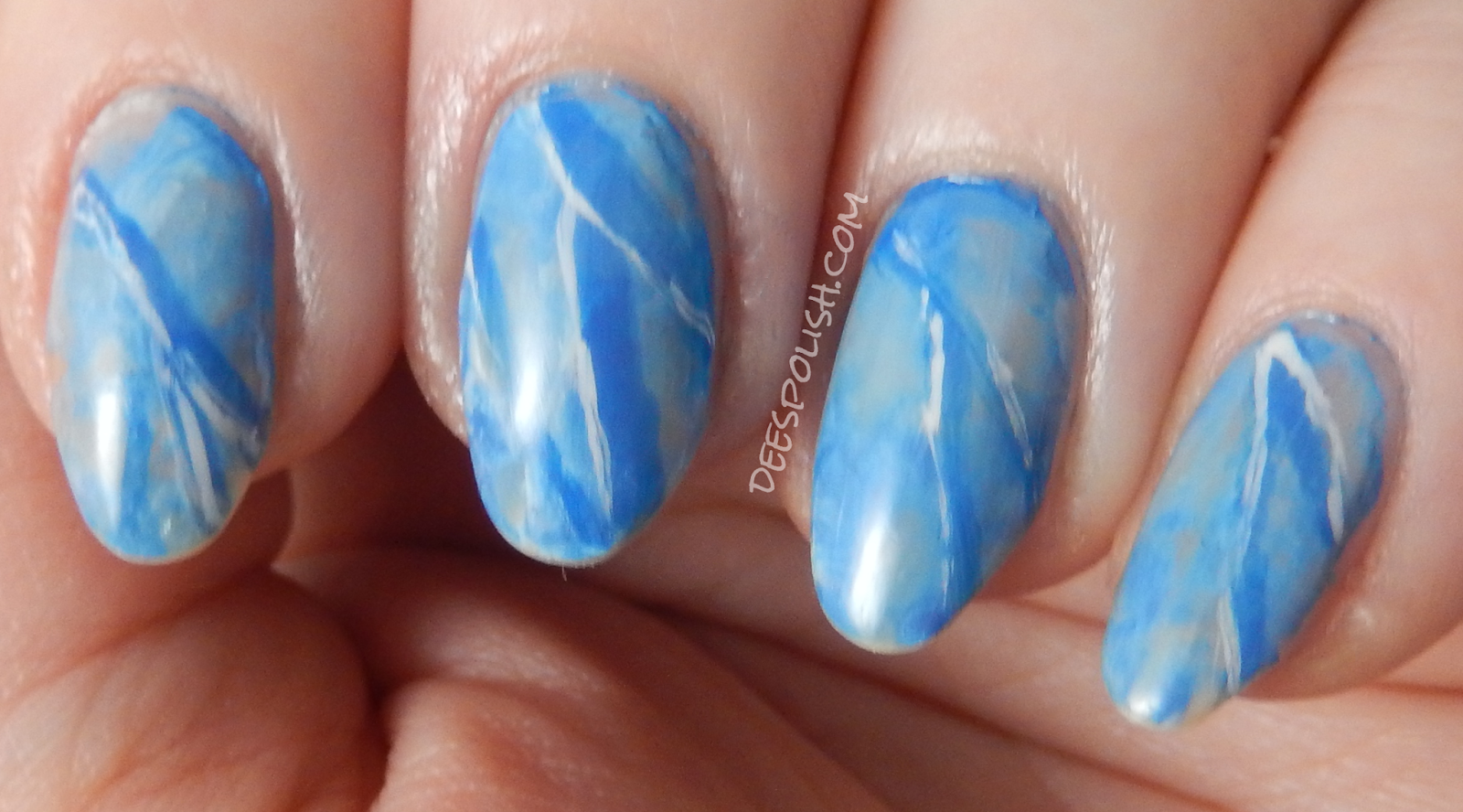 7. Blue Marble Nails - wide 2