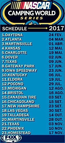 TRUCK SERIES - Calendário