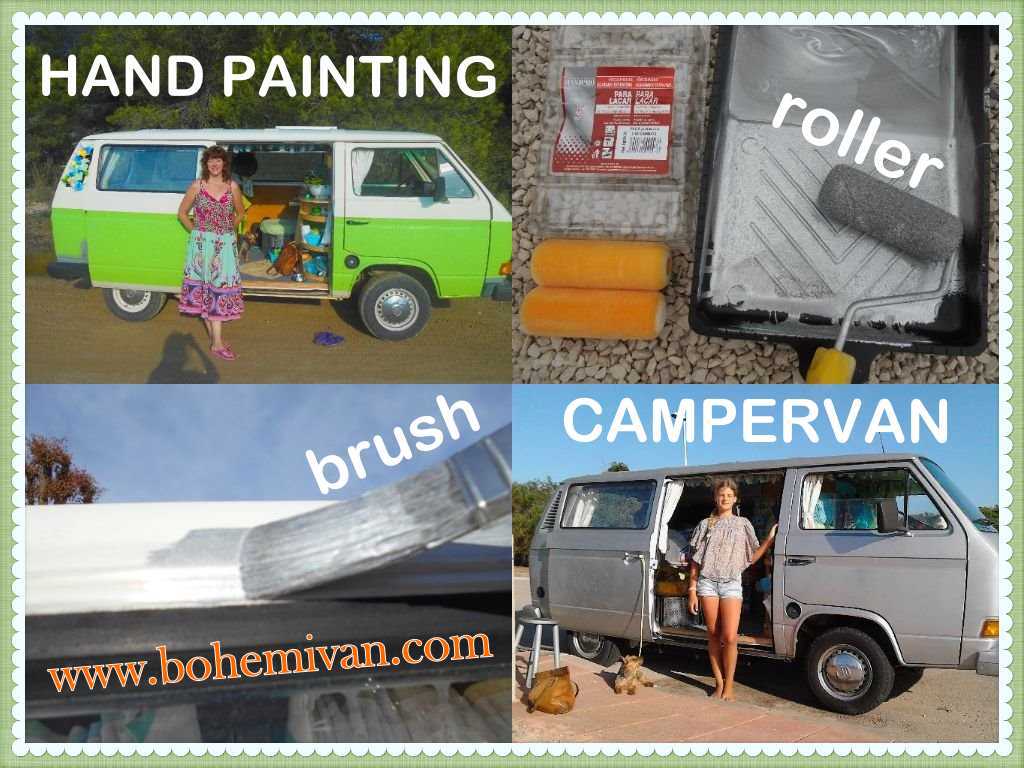 BohemiVan Hand Painting a Campervan