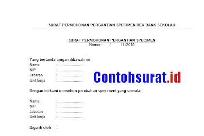 Contoh Surat Pemberitahuan Pergantian Kepala Sekolah Ke Dinas