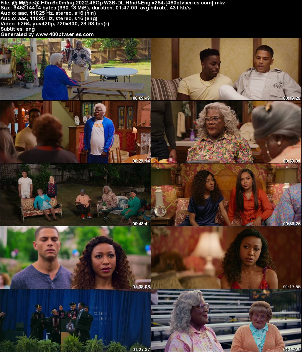 Download A Madea Homecoming (2022) 1.1GB Full Hindi Dual Audio Movie Download 720p Web-DL Free Watch Online Full Movie Download Worldfree4u 9xmovies