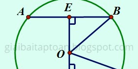 Giải SBT liên hệ giữa dây và khoảng cách từ tâm đến dây.