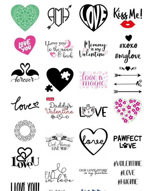 Download Free Cut Files For Valentines Day Projects Yellowimages Mockups