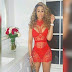 Blac Chyna flashes her hot cleavage in red see-through lingerie (photos)