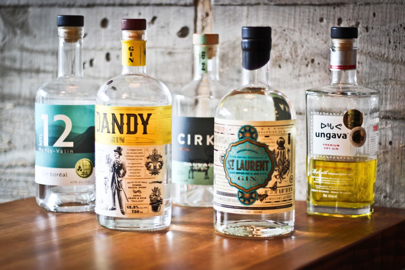 Les 5 meilleurs gins québécois