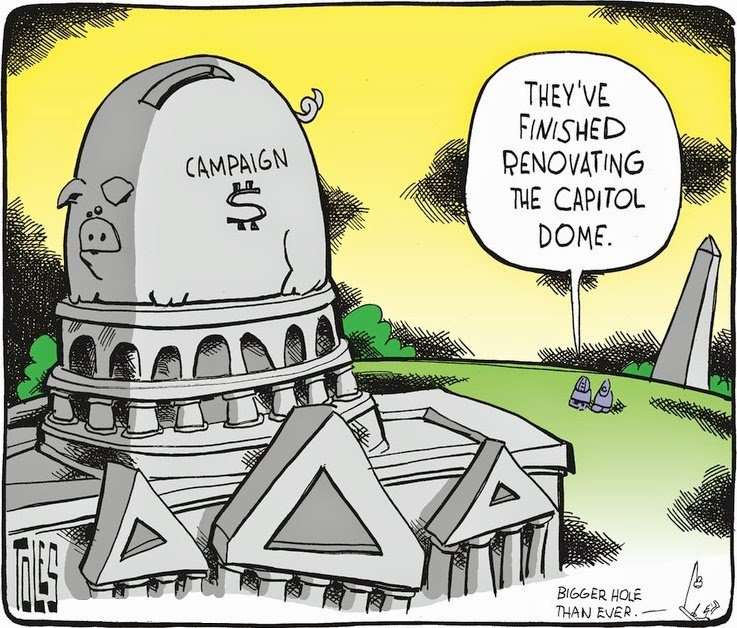 Tom Toles: Capitol Dome Piggy Bank.
