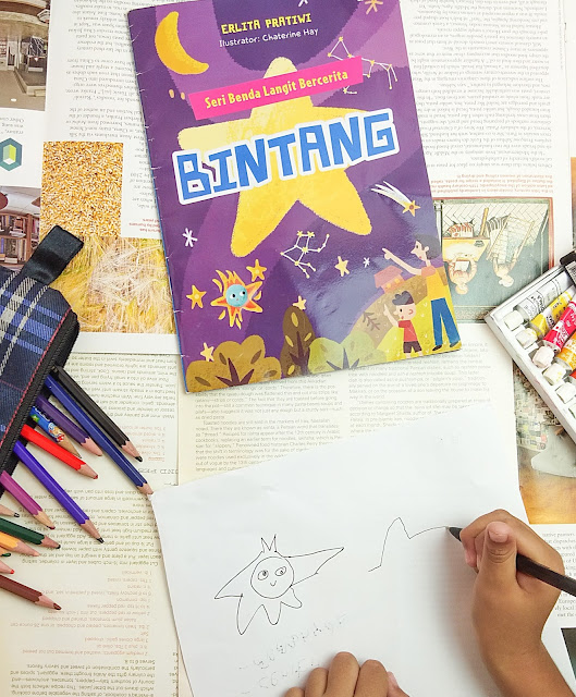 Buku anak bintang Cover buku bintang seri langit bercerita