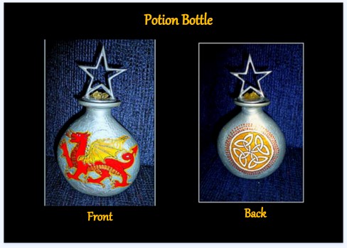 Celtic Dragon Potion Bottle