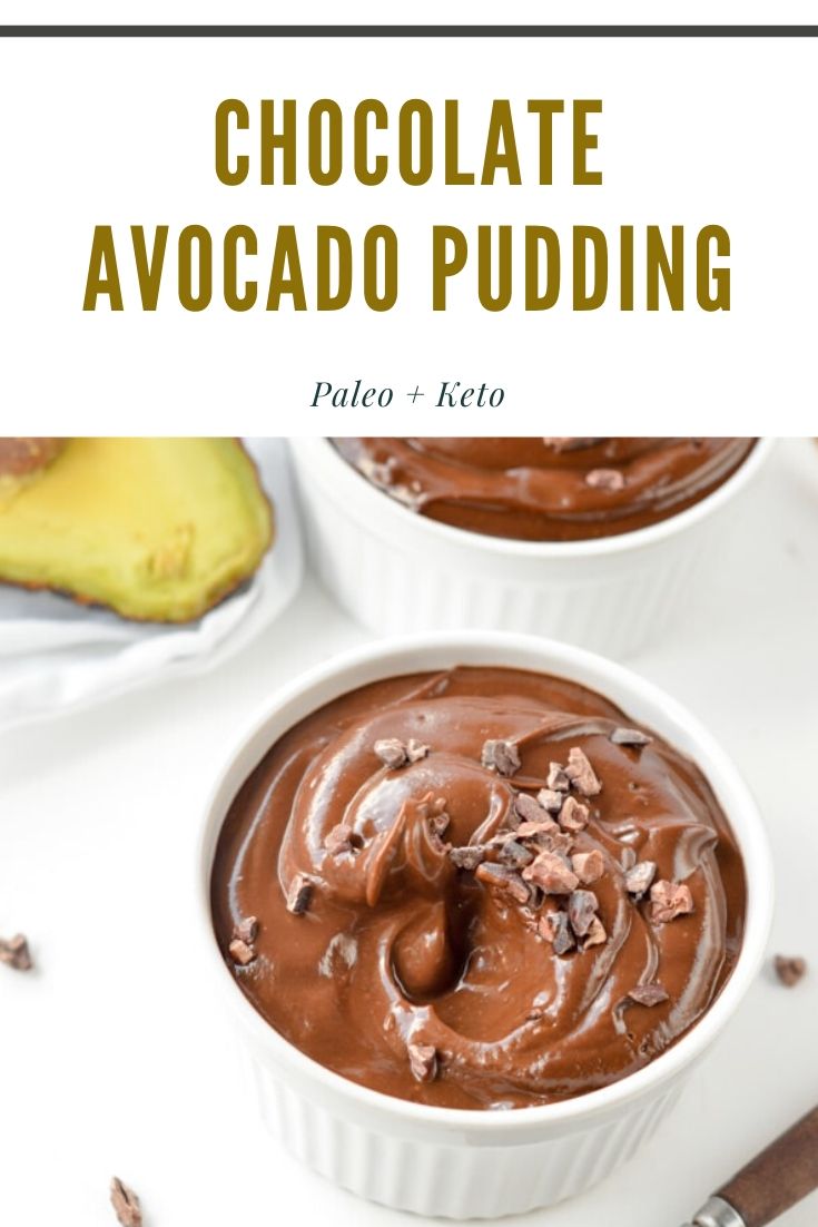 Avocado pudding keto low carb