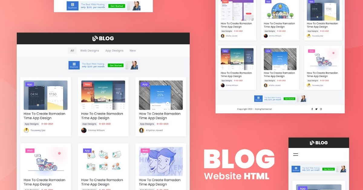 How To A Create Blog site Using HTML CSS And jQuery