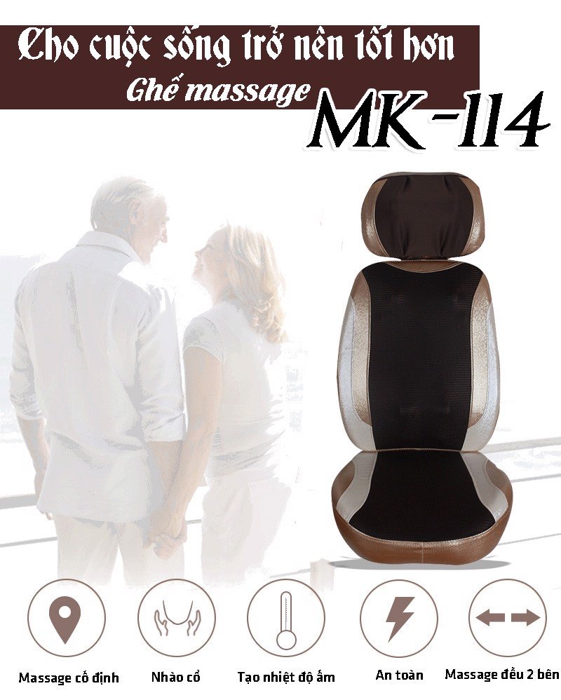 Nệm Massage Xe Hơi Cao Cấp MK114