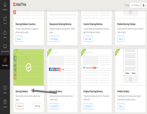 Add AddThis Floating Share Buttons to Blogger | Blogolect