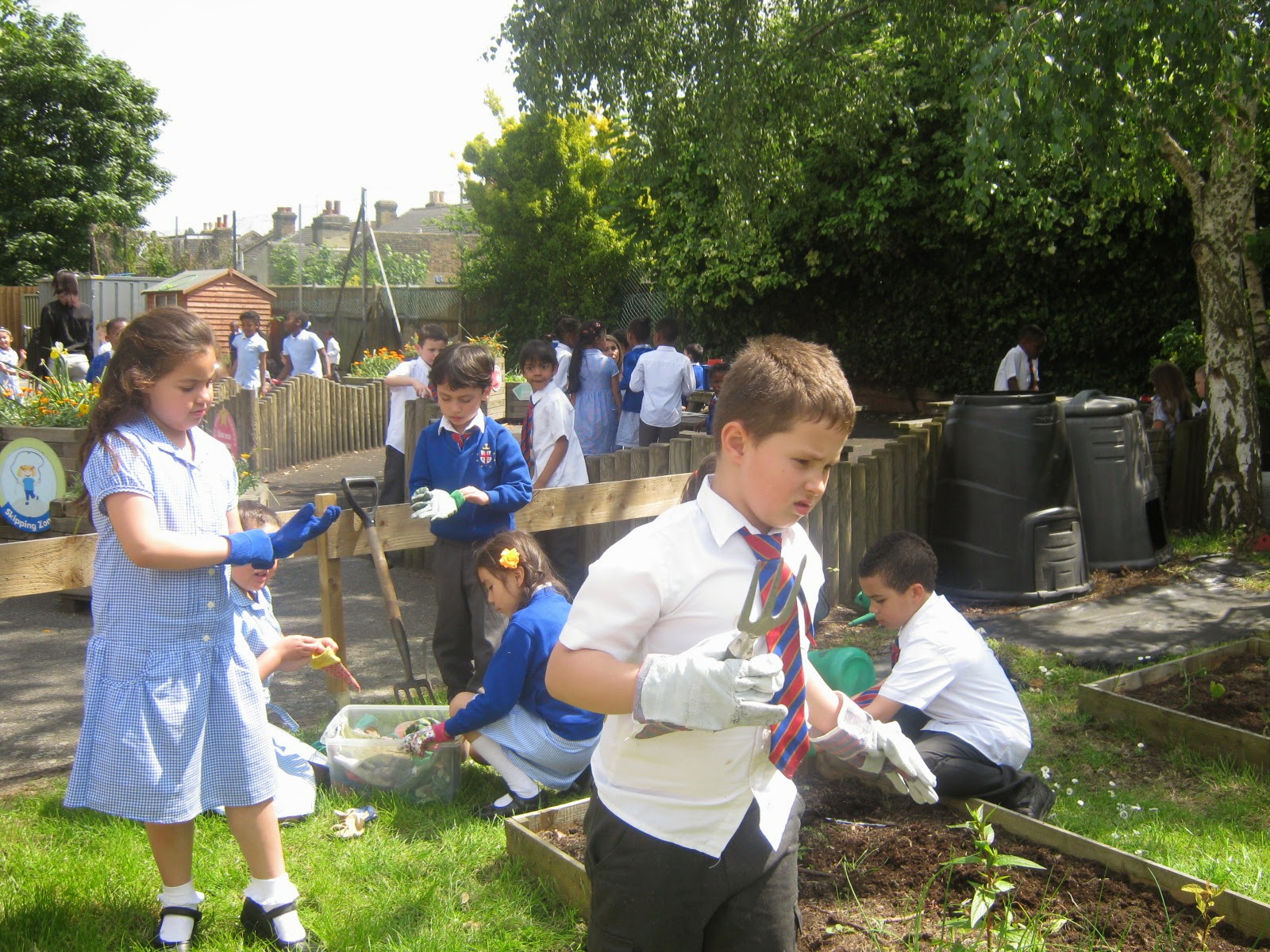 Wide Open Window : The children at OLSG have been planting peas ...