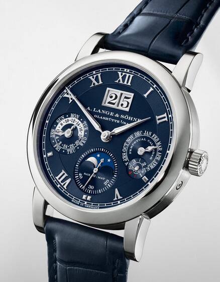Replica A. Lange & Söhne Langematik Perpetual Automatic Blue Limited Edition Watch Guide 3
