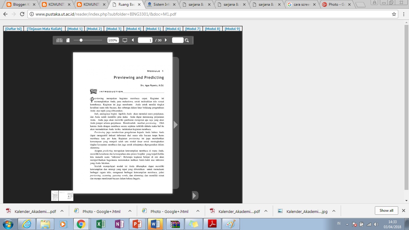 Cara Download Modul Di Ruang Baca Virtual Ut Berbagai Ruang