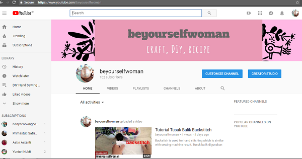 Subscribe Beyourselfwoman Youtube Channel