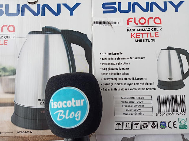 Sunny SN5KTL38 Flora Çelik Kettle Özellikleri