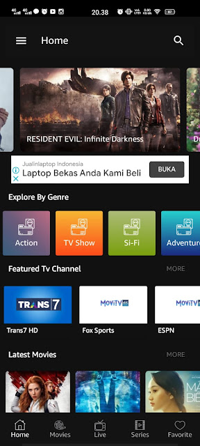 Aplikasi Android Movitv4k Website Movie TV Series - Apk Movie- Nonton Film Gratis - Download Film Gratis