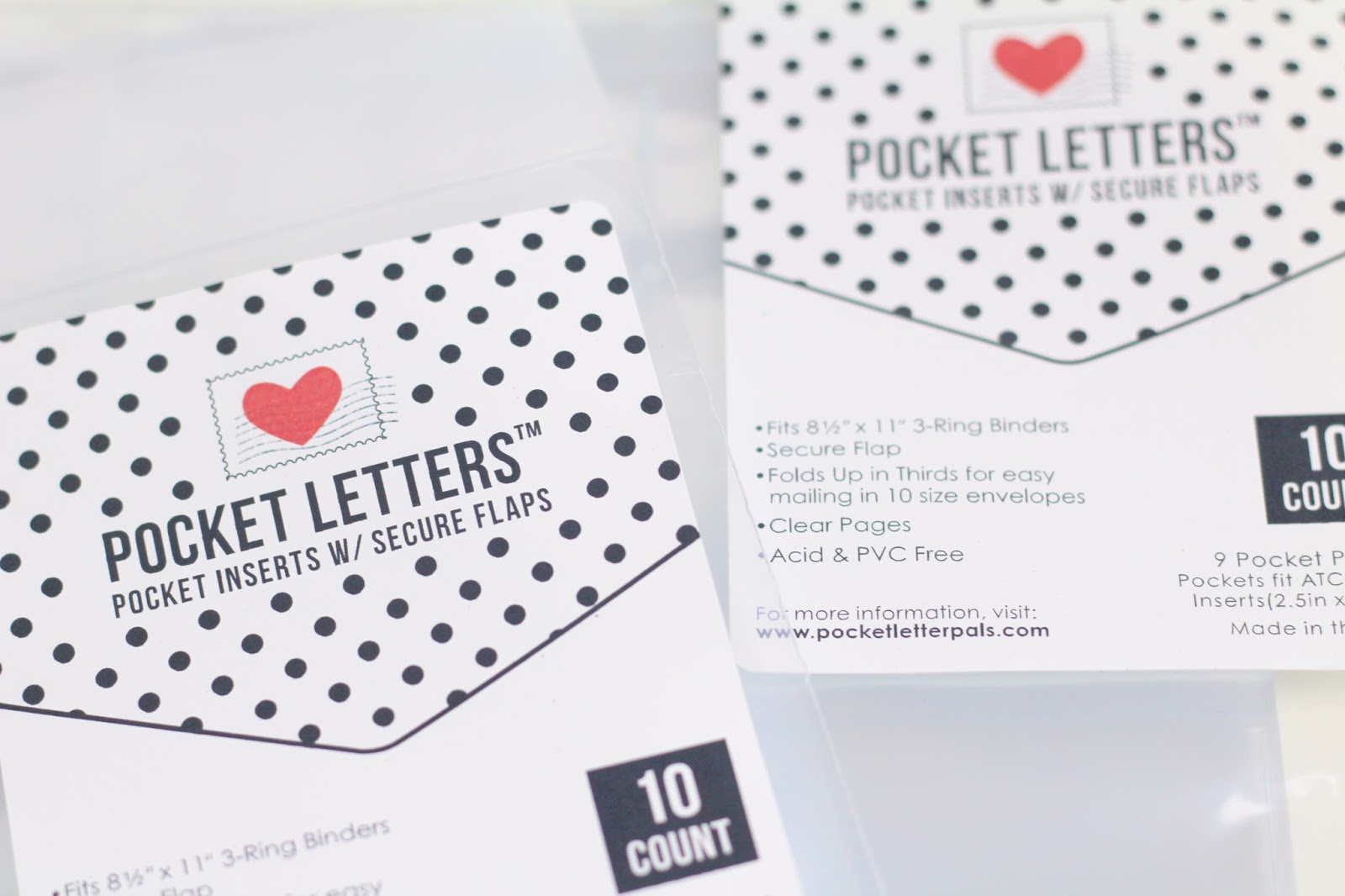 pocket letter inserts