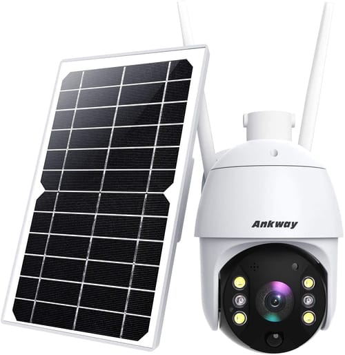 Ankway Solar Security Camera with 18000mAh Battery