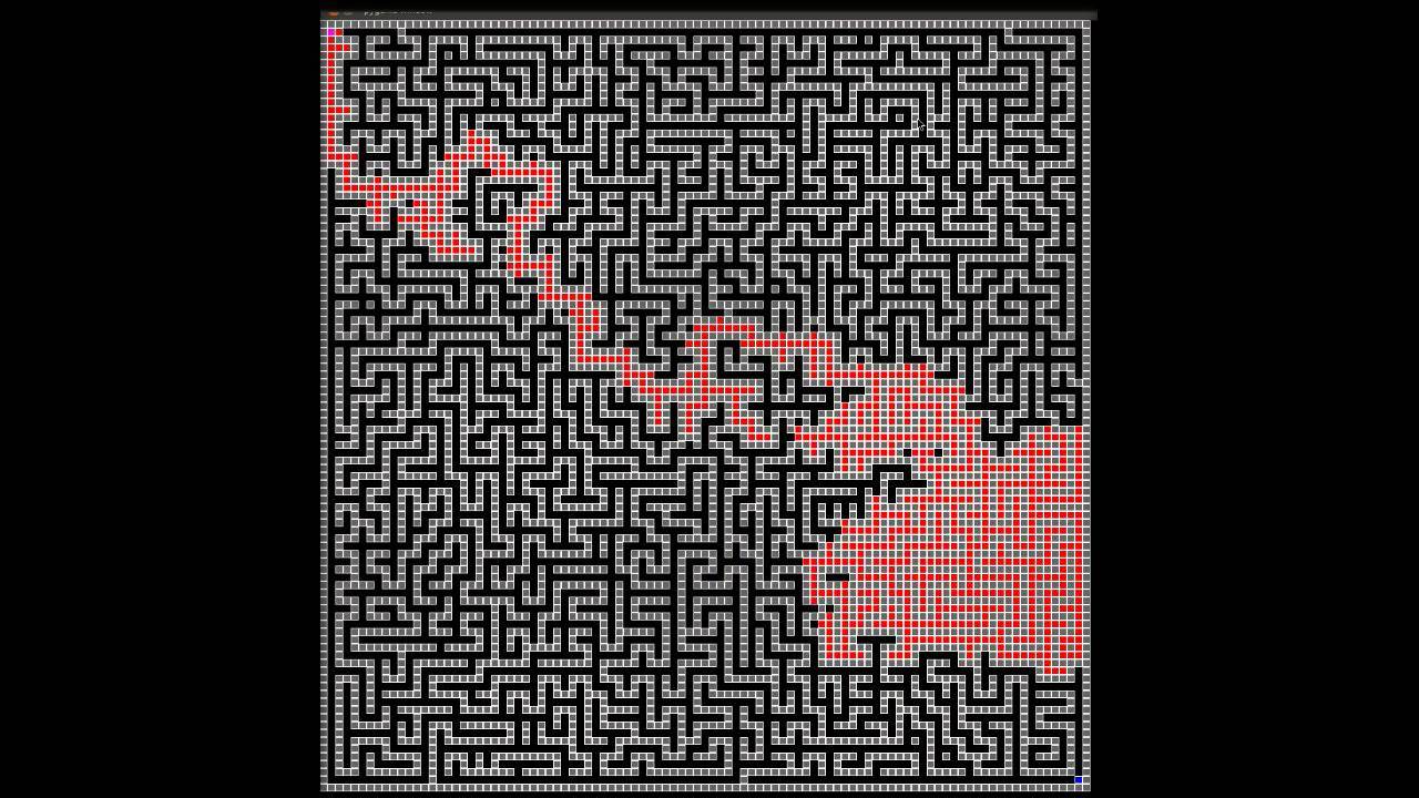 Maze solving algorithm
