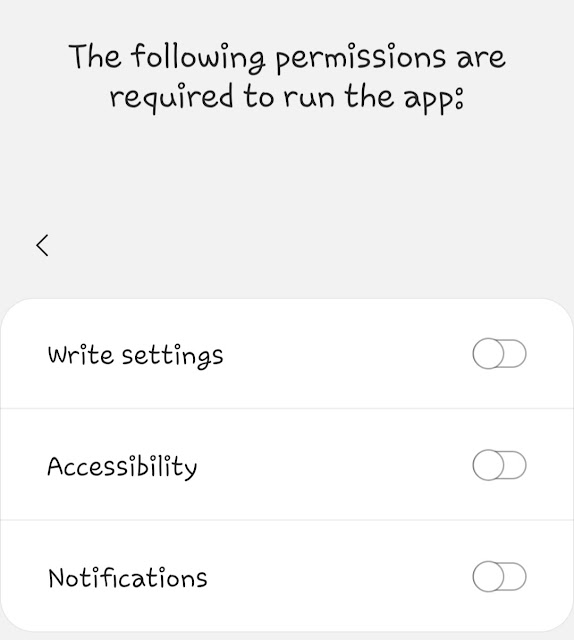Enable permissions