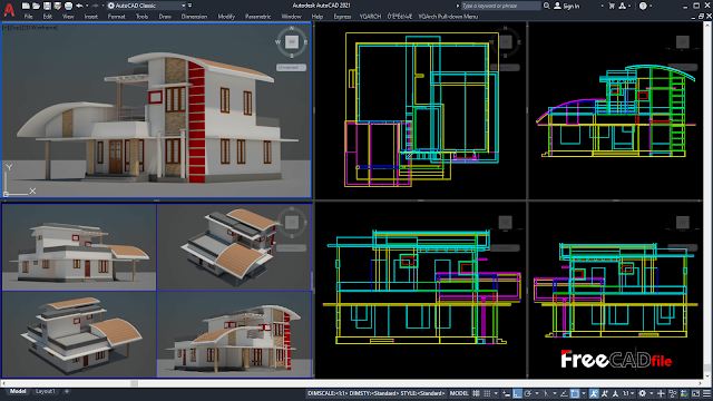 House Exterior 3D Model [DWG, 3DS, DAE, FPX, MAX, OBJ]