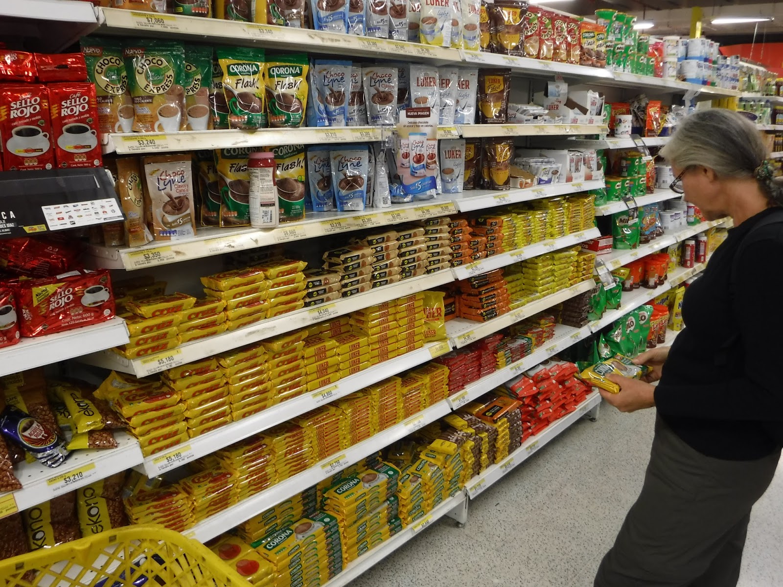 Travel with Kevin and Ruth Grocery shopping in Medellin, Colombia