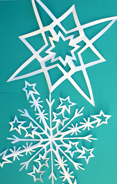 How to Cut out Star Inspired Snowflakes