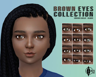 Brown Eyes Collection - Onyx Sims