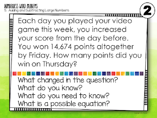 Runde's Room:  Numberless Word Problems