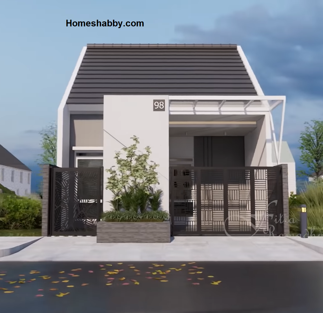 Desain Rumah Minimalis 6 x 10 m, 2 Kamar Tidur Rasa Apartemen Lengkap