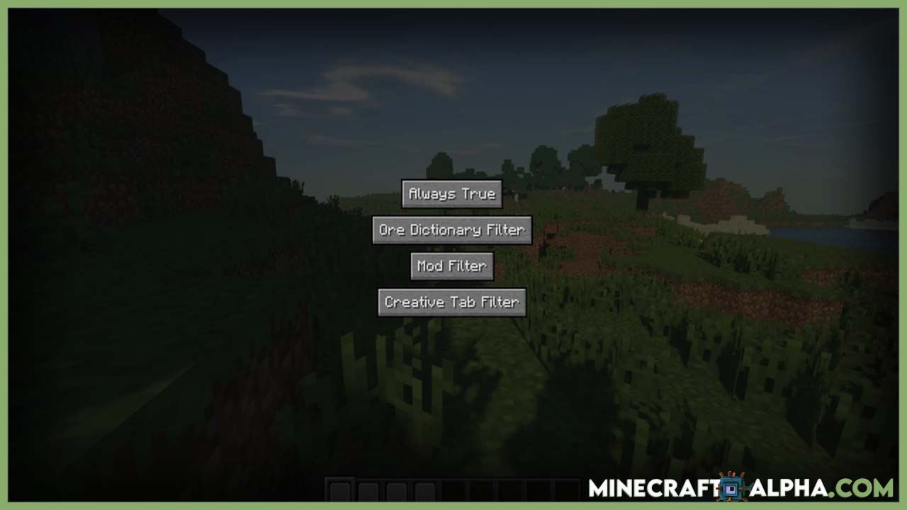Minecraft Item Filter Mod 1.16.5 (Advanced Filtering Items)