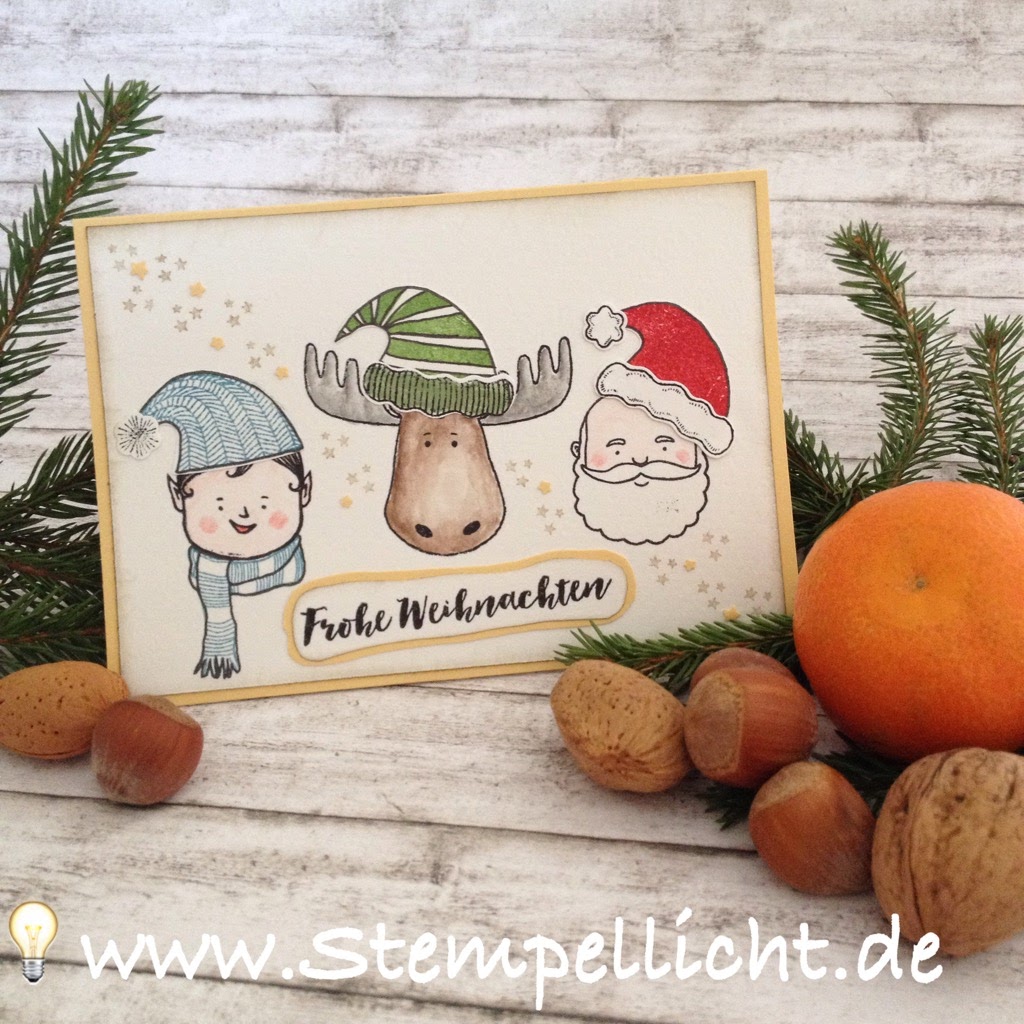 Stempellicht: Jolly Friends Weihnachtskarte Blog Hop Team Stampinclub