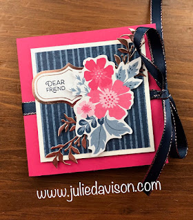 VIDEO: Stampin' Up! Everything is Rosy Run Fold Cards ~ www.juliedavison.com