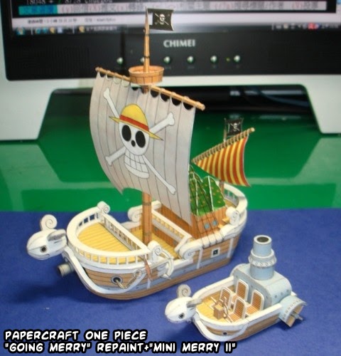 One Piece Going Merry Papercraft (2) by TheSefer on DeviantArt