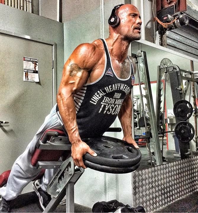 FunInfo World Dwayne The Rock Johnson WorkOut Body Fitness