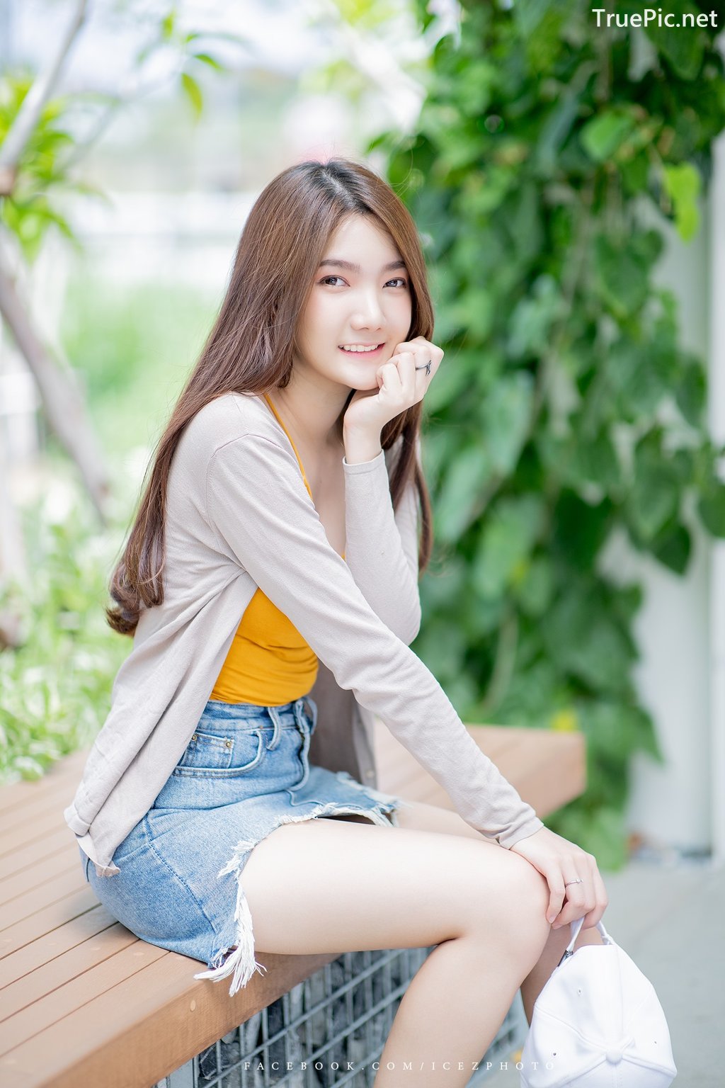 Image-Thailand-Cute-Model-Creammy-Chanama-Beautiful-Angel-In-Flower-Garden-TruePic.net- Picture-45