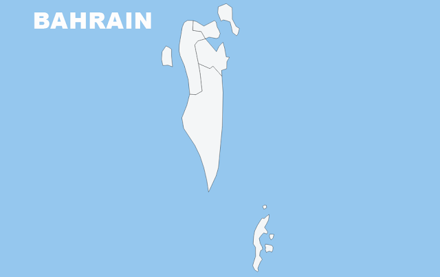 image: Bahrain blank map chart