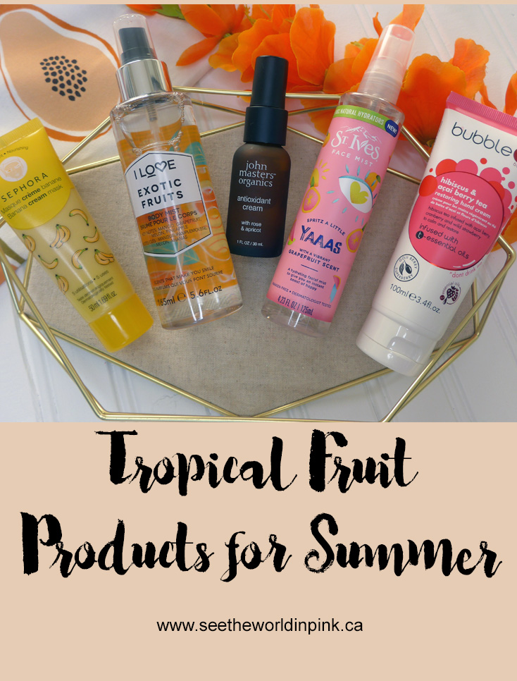 Tropical Fruit Skincare Products for Summer
