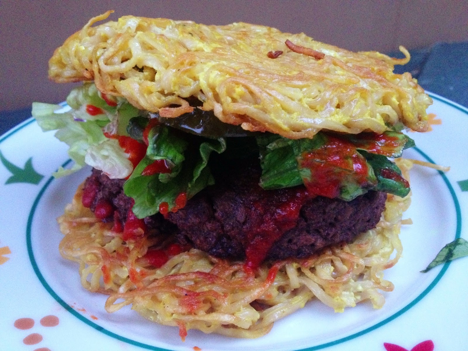 Vegan Crunk Vegan Ramen Burger!!!!!!!!!!!!!