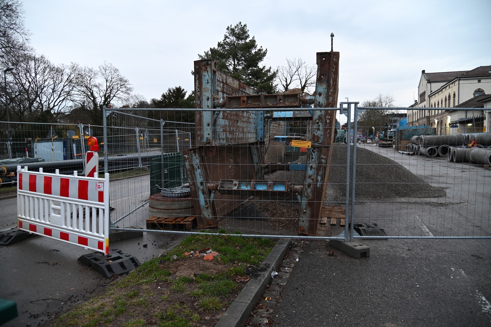 Europaplatz Tübingen Umbauarbeiten. (23.02.2020)