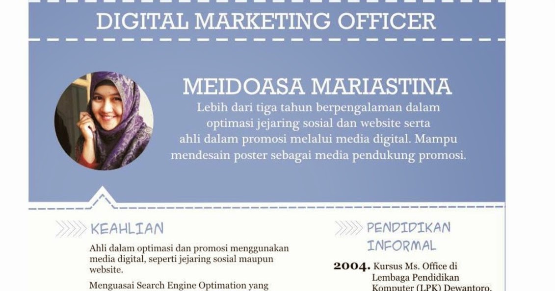 <em>Tutorial</em> Contoh Cv Di Word Beserta Gambar Belajar Ms. Word
