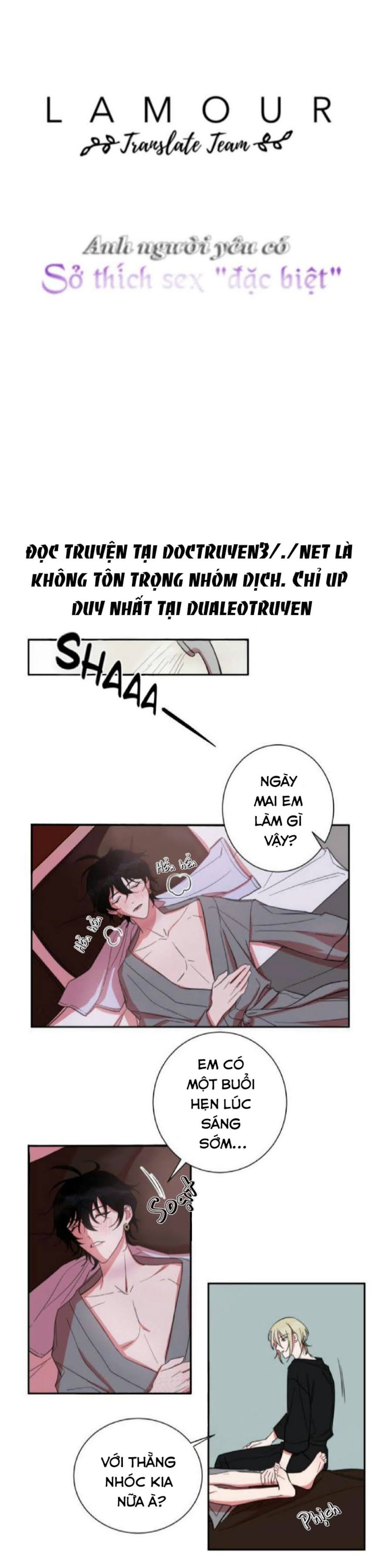 Đọc truyện Anh người yêu có sở thích sex đặc biệt - Chapter 18