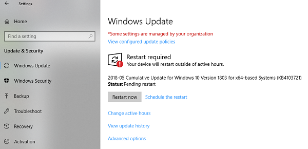 Windows 10 업데이트 다운로드 위치 변경