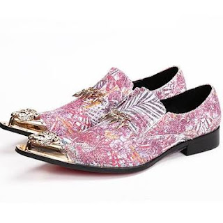 pink formal shoes