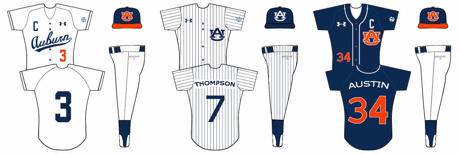 Auburn Baseball Uniform Tracker Week 4 Auburn Uniform Database