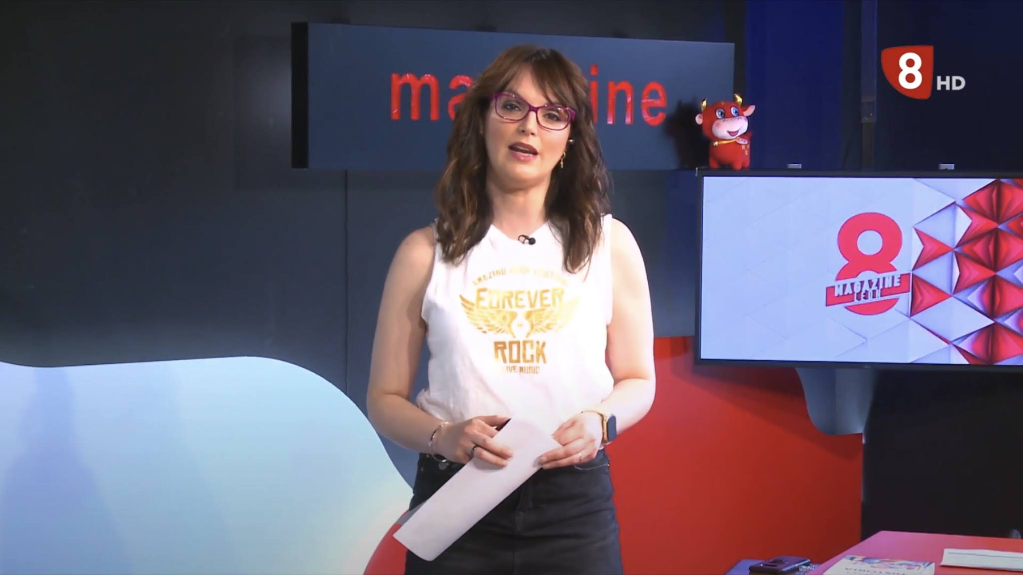 Miss Presentadoras TV: Emma Rosa Posada. 8 Magazine - La 8 León (14/4/21)